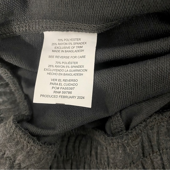 LEG3ND Women’s Freeform Fleece Pocket Straight Leg Sweatpants Gray Size Large - Picture 8 of 9